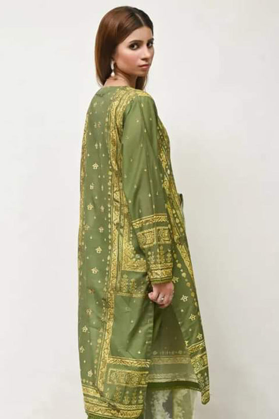 Green Lawn Suit | 3 PCS