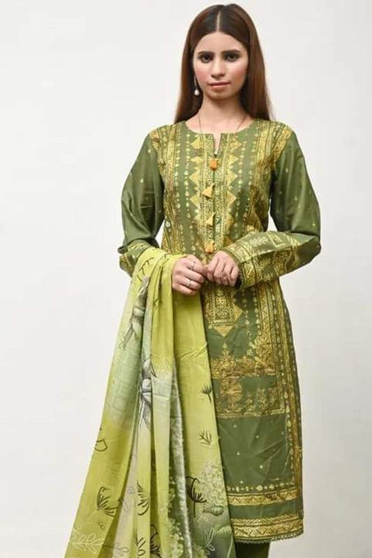 Green Lawn Suit | 3 PCS